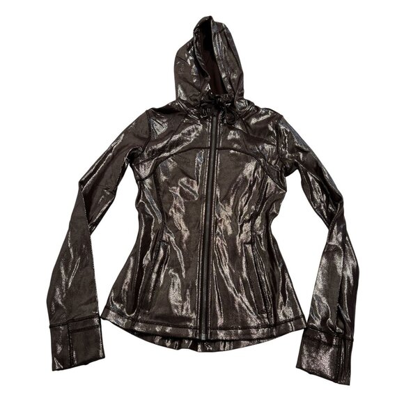 Lululemon Hooded Define Jacket in Shine Radiate Foil Print French Press - Picture 1 of 3